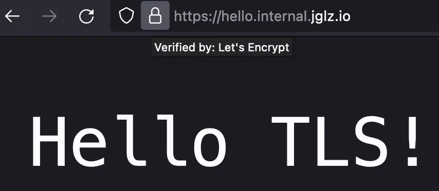 Hello TLS!