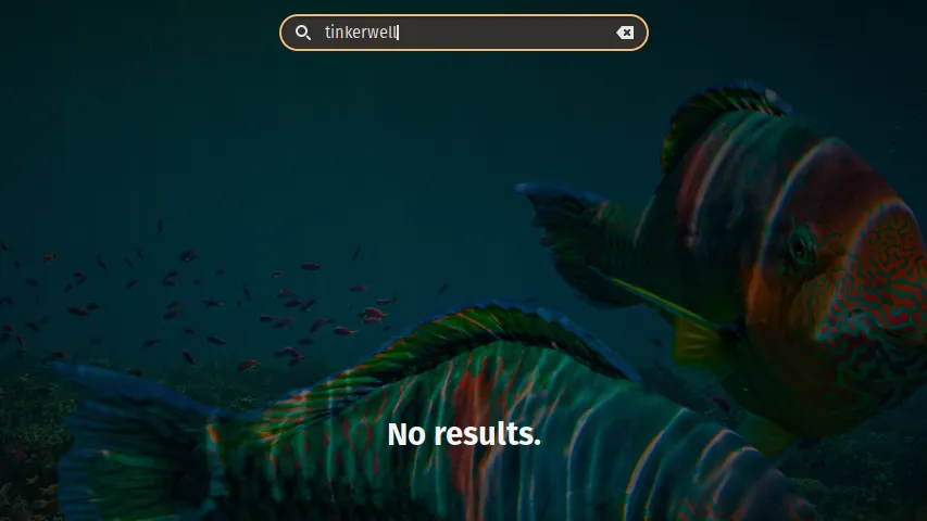 Searching Tinkerwell in GNOME and having no matching results